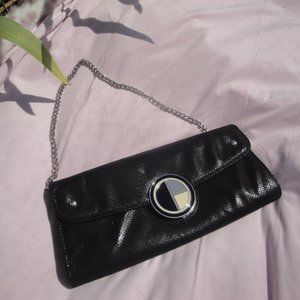 White House Black Market Clutch with chain